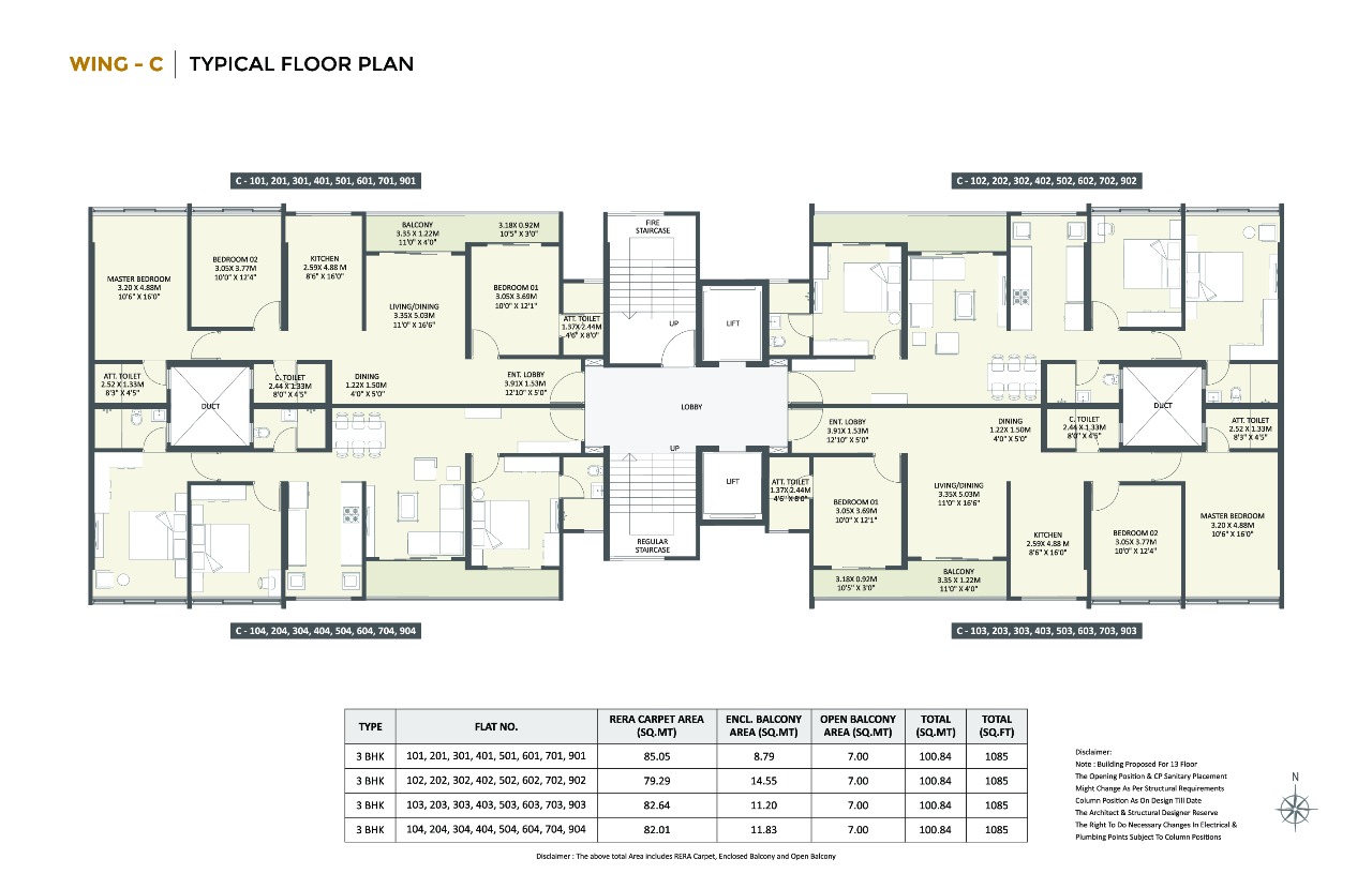 3 BHK Plan